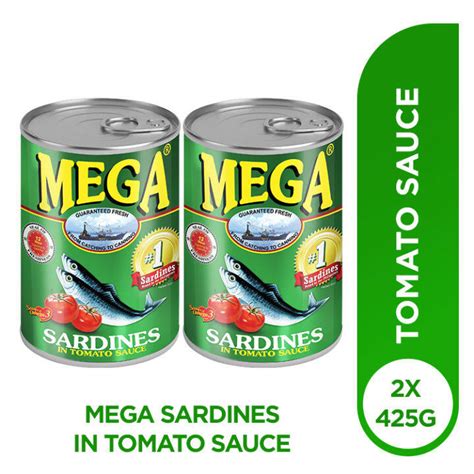 Mega Sardines in Tomato Sauce 425g x 24 — megamart.ph.